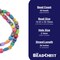 The Bead Chest Bright Multicolor Patterned Terracotta Beads 10-15mm Mixed Clay Large Hole 36 Inch Strand